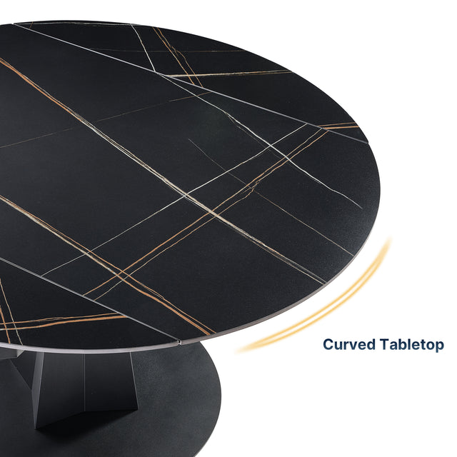Eureka Amelia, 33"-53" Round Extending Dining Table