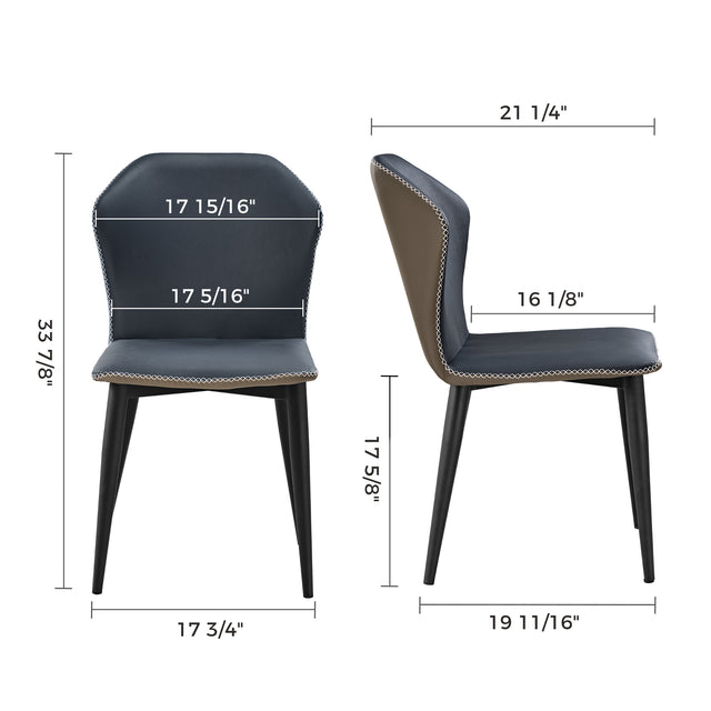 Eureka Elysian Upholstered Dining Side Chairs Set of 2