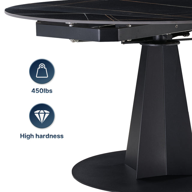 Eureka Amelia, 33"-53" Round Extending Dining Table