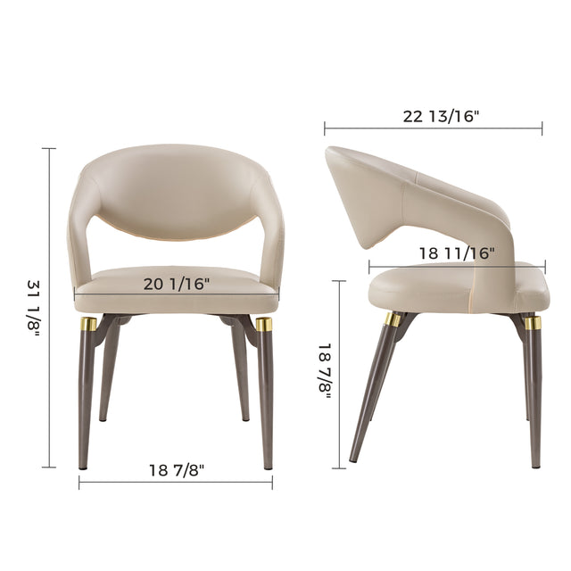 Eureka Chantilly Upholstered Dining Chairs Set of 2