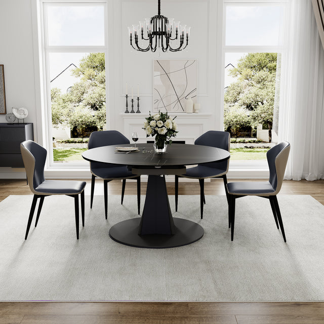 Eureka Amelia, 33"-53" Round Extending Dining Table