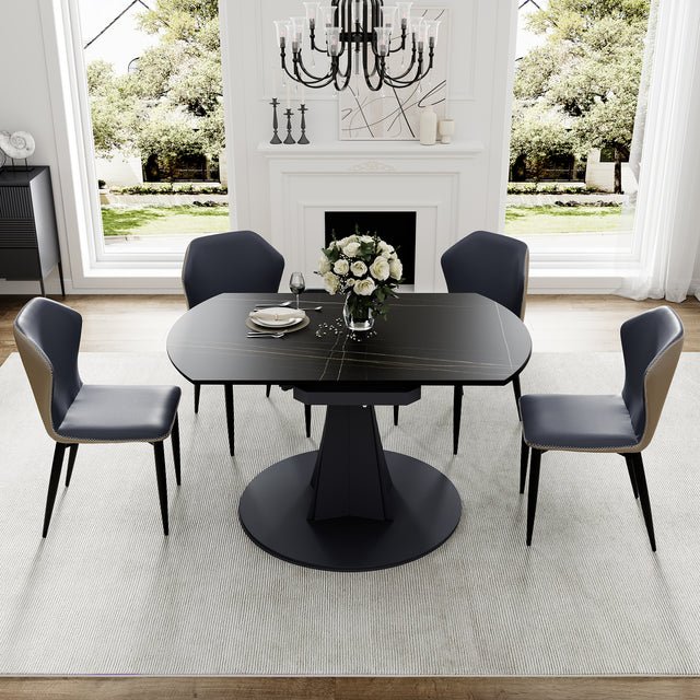 Eureka Amelia, 33"-53" Round Extending Dining Table