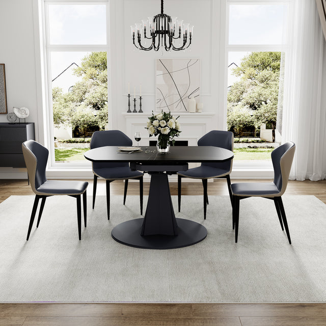 Eureka Amelia, 33"-53" Round Extending Dining Table