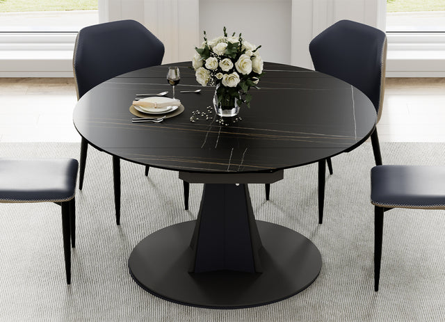 Eureka Amelia, 33"-53" Round Extending Dining Table