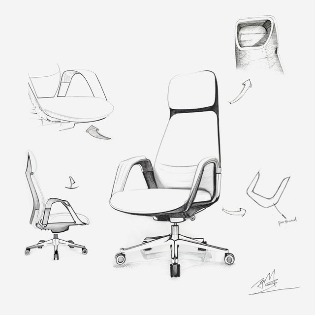 Eureka SERENE, Napa Leather Executive Office Chair