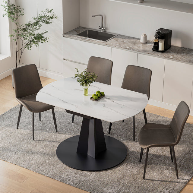 Eureka Amelia, 33"-53" Round Extending Dining Table
