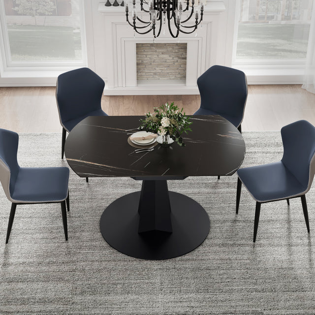 Eureka Amelia, 33"-53" Round Extending Dining Table