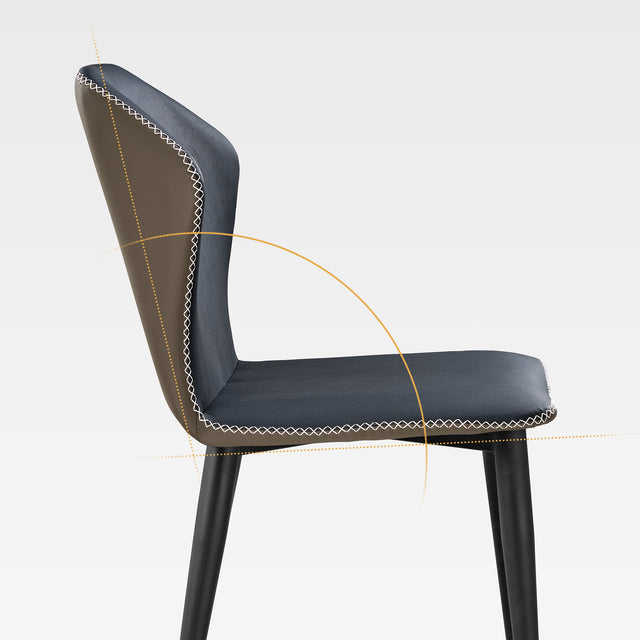 Eureka Elysian Upholstered Dining Side Chairs Set of 2