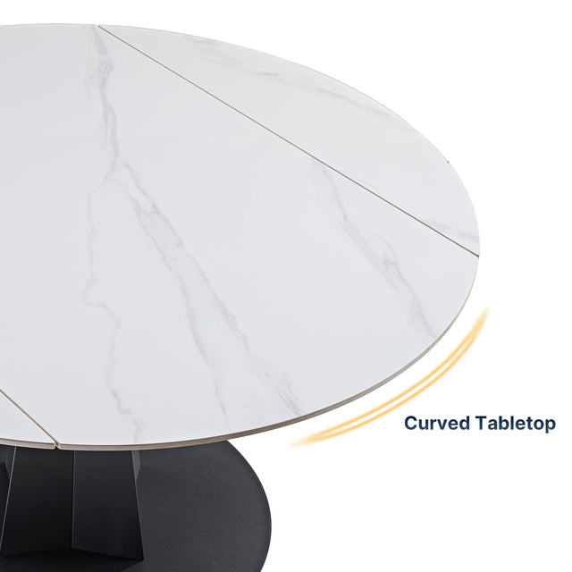 Eureka Amelia, 33"-53" Round Extending Dining Table