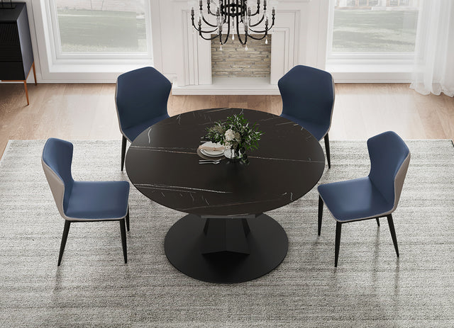 Eureka Amelia, 33"-53" Round Extending Dining Table
