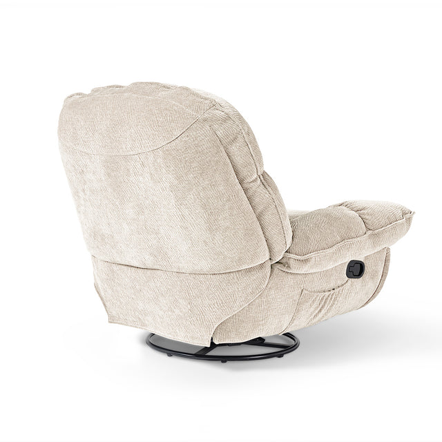 Eureka Grayson Manual Recliner Chair Rocking Swivel with Storage