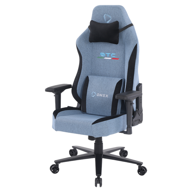 ONEX STC Elegant XL Series Gaming Chair - Cowboy w/ Short pile linen fabric