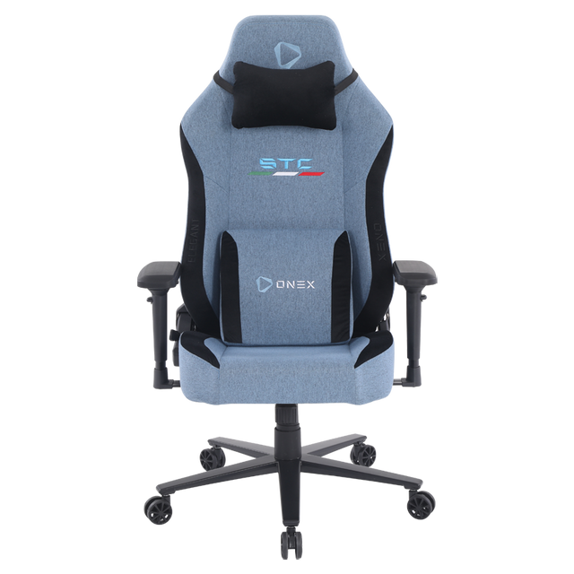 ONEX STC Elegant XL Series Gaming Chair - Cowboy w/ Short pile linen fabric