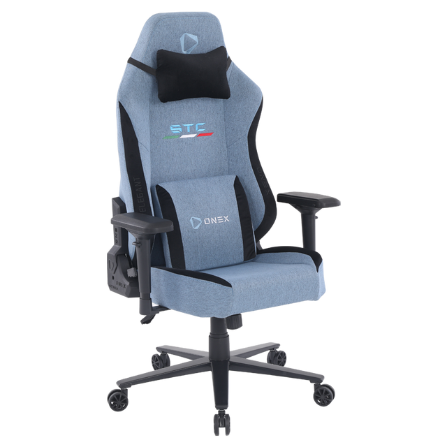 ONEX STC Elegant XL Series Gaming Chair - Cowboy w/ Short pile linen fabric