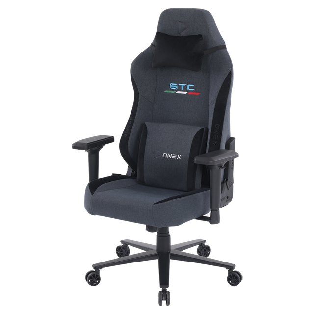 ONEX STC Elegant XL Series Gaming Chair - Cowboy w/ Short pile linen fabric