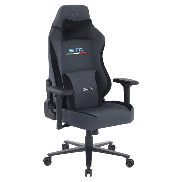 ONEX STC Elegant XL Series Gaming Chair - Cowboy w/ Short pile linen fabric