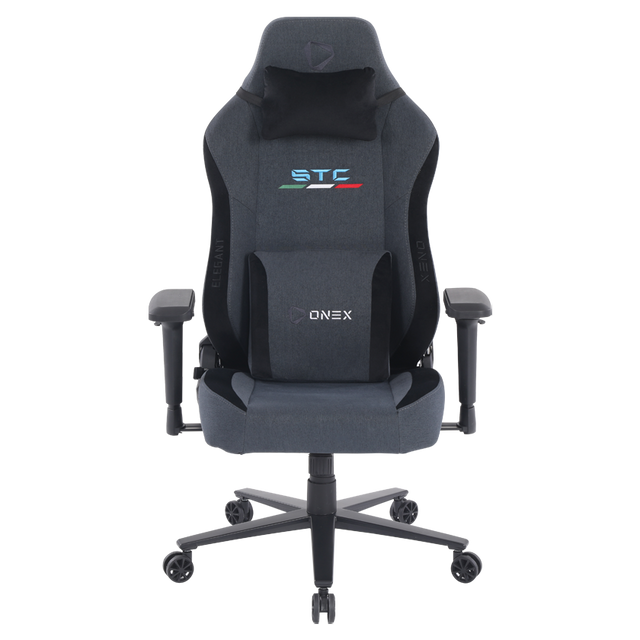 ONEX STC Elegant XL Series Gaming Chair - Cowboy w/ Short pile linen fabric