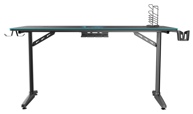 ONEX GD1600H Wide Gaming Office Desk with full coverage mousepad and accessories
