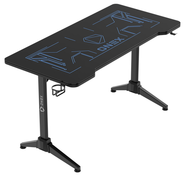 ONEX GD1400G RGB Tempered Glass Gaming Office Desk