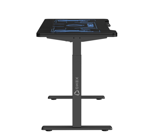 ONEX GDE1400G RGB Tempered Glass Electric Gaming Office Desk