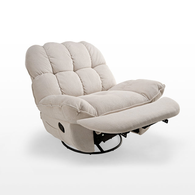 Eureka Grayson Manual Recliner Chair Rocking Swivel with Storage