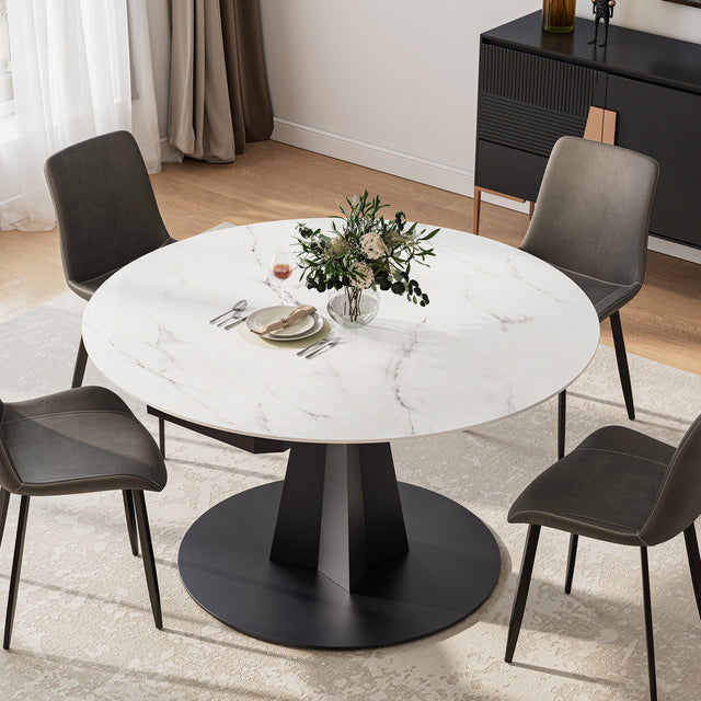 Eureka Amelia, 33"-53" Round Extending Dining Table