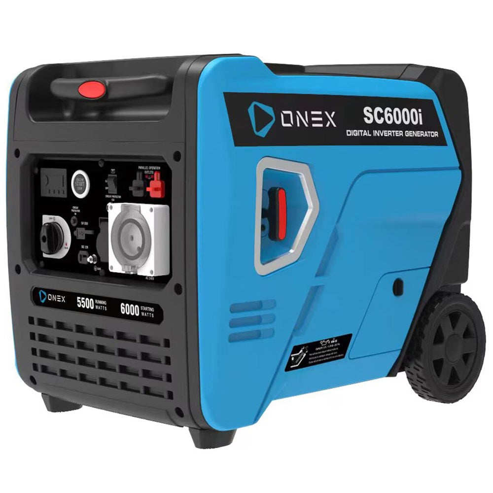 ONEX POWER SC6000i Inverter Generator - Max. 6.0kw w/ AC240v / 1 x 15A ...