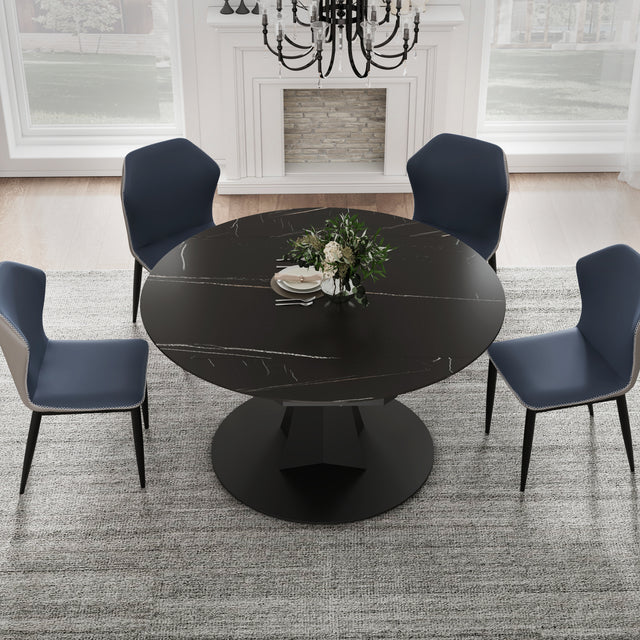 Eureka Amelia, 33"-53" Round Extending Dining Table