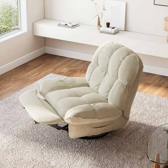 Eureka Grayson Manual Recliner Chair Rocking Swivel with Storage