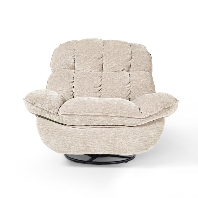 Eureka Grayson Manual Recliner Chair Rocking Swivel with Storage