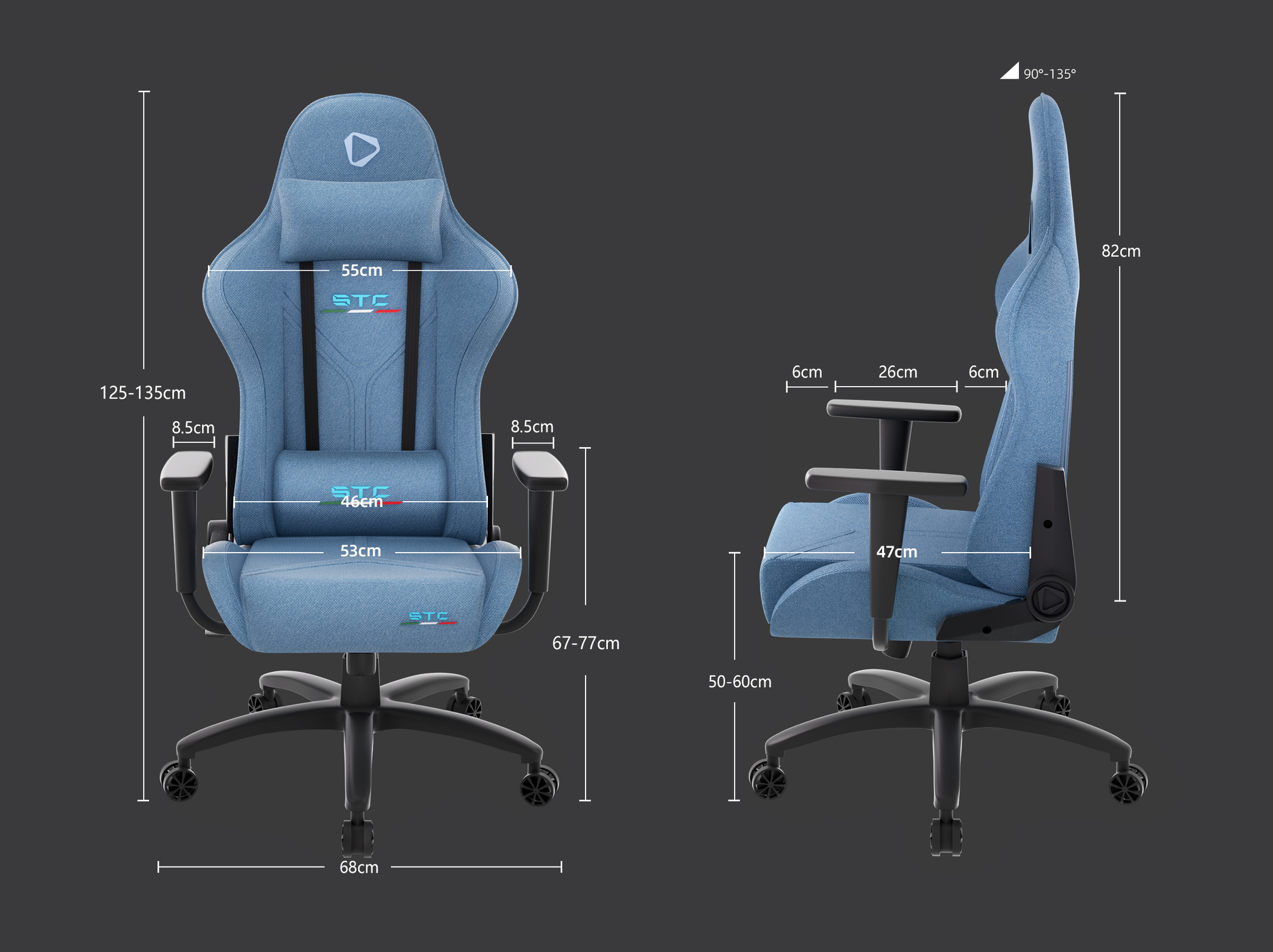 ONEX STC Tribute Fabric Gaming Chair – ONEXZONE