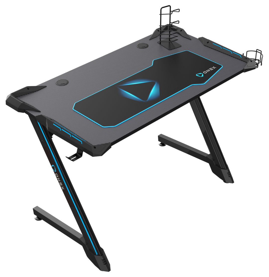 ONEX GD1200Z-RGB Z Shaped Gaming Desk with RGB Lights – ONEXZONE