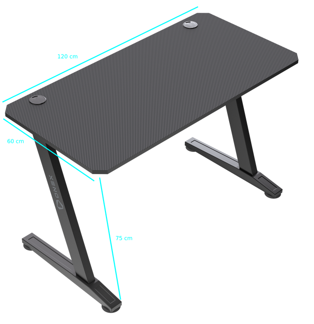 ONEX GD1300Z-SE Z Shaped Large Gaming Computer Desk, Home Office Gaming Computer Table