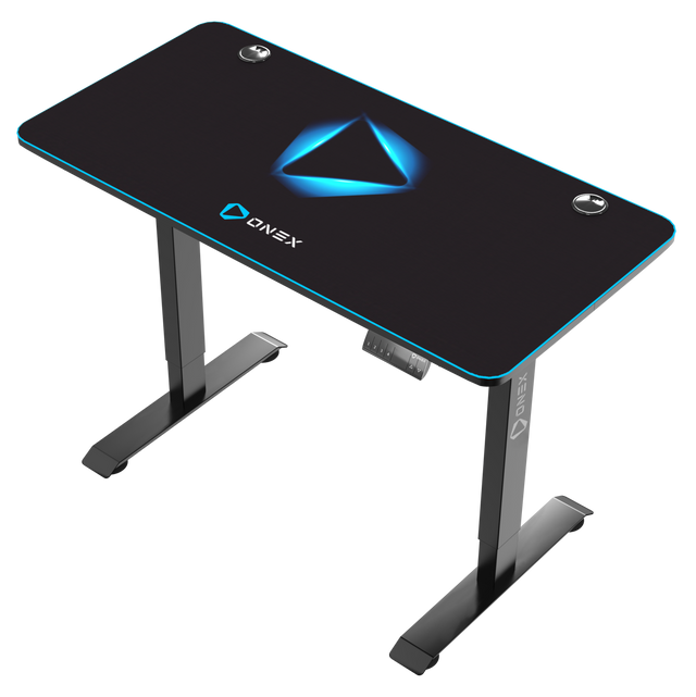 ONEX GDE1200SH Electric Height Adjustable Gaming Office Desk with full coverage mousepad